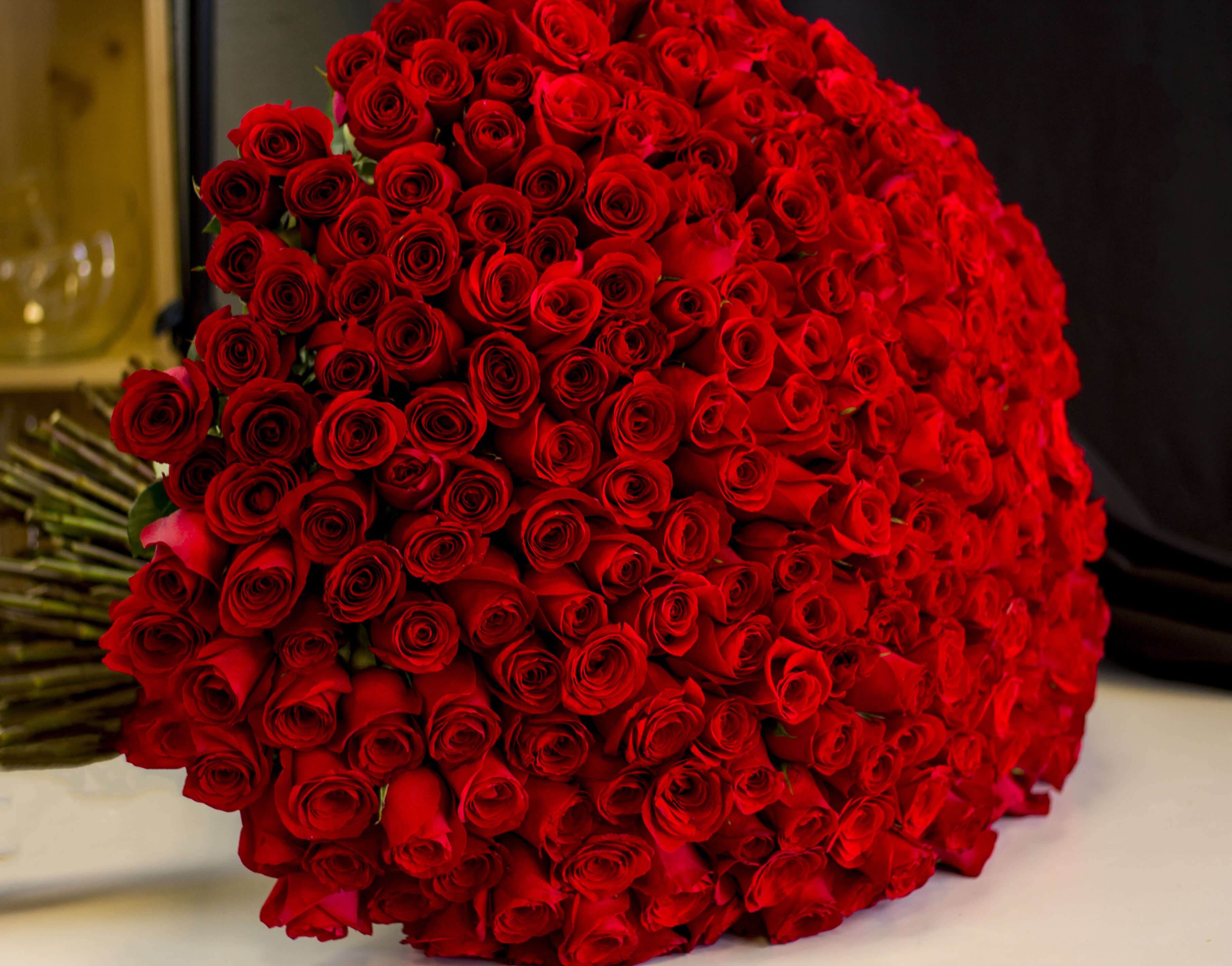 Bunch Of Red Roses For Valentine